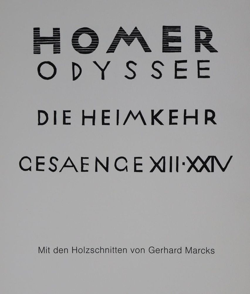 Große Abbildung Nr.2: 129-1250 Marcks,G.: (Literatur und illustrierte Bücher 20.Jahrhundert - Alte Literatur in modernen Ausgaben)