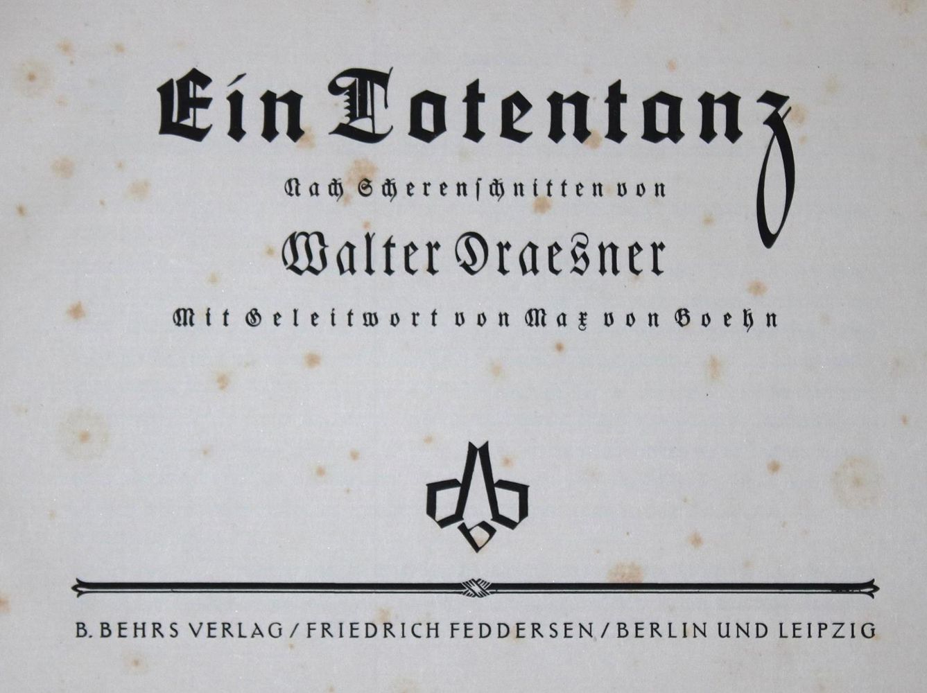 Große Abbildung Nr.1: 129-1326 Draesner,W.: (Totentanz)