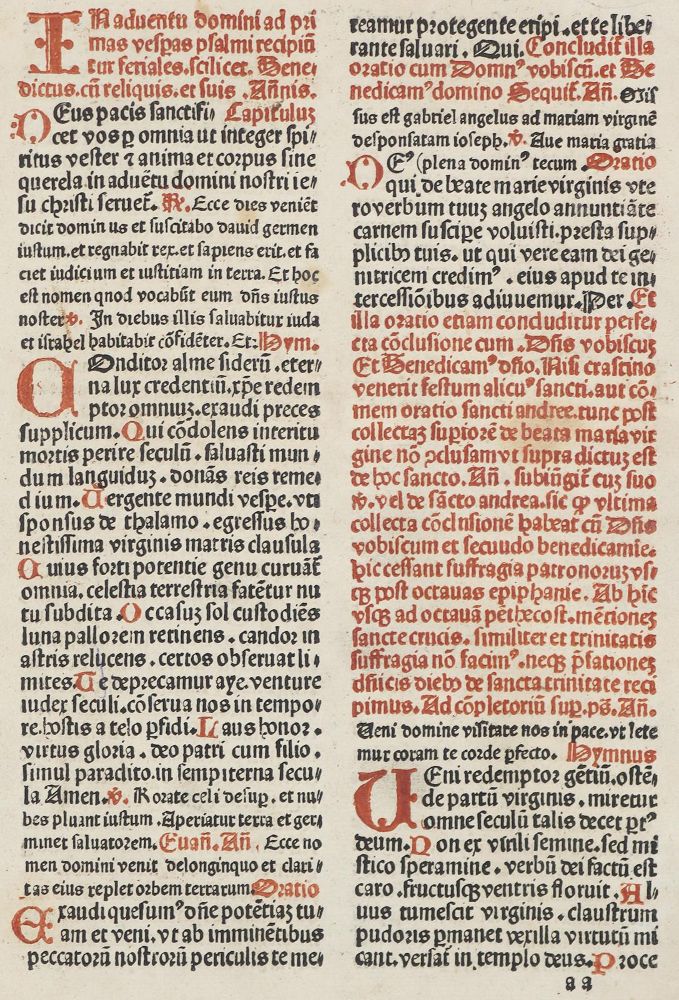 Große Abbildung Nr.1: 129-133 Breviarium Constantiense.: (Inkunabeln)