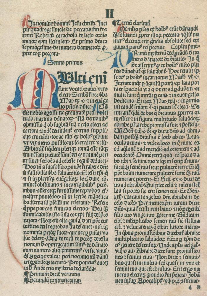 Große Abbildung Nr.1: 129-134 Caracciolus,R.: (Inkunabeln)