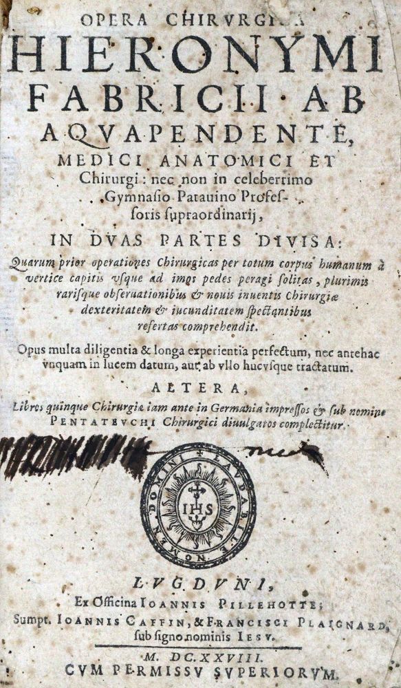 Große Abbildung Nr.1: 129-1386 Fabricius ab Aquapendente,H.: (Medizin)