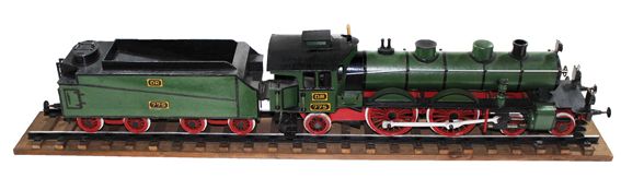 Große Abbildung Nr.1: 129-1458 Prächtiges Modell einer: (Verschiedene Gebiete - Varia, Eisenbahn)