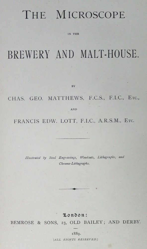 Große Abbildung Nr.2: 129-1477 Matthews,C.G. u. F.E.Lott.: (Verschiedene Gebiete - Varia, Mikroskopie)