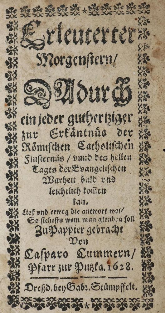 Große Abbildung Nr.1: 129-149 Kummer,K.: (Alte Drucke, Handschriften und Theologie)