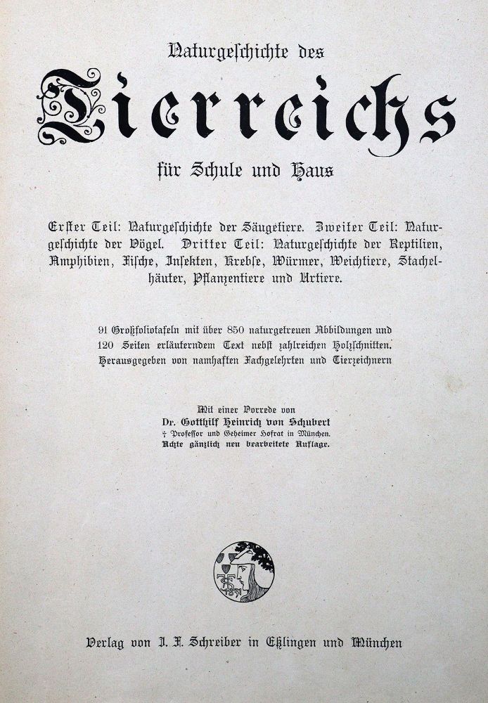 Große Abbildung Nr.1: 129-1494 Schubert,G.H.v.: (Verschiedene Gebiete - Varia)