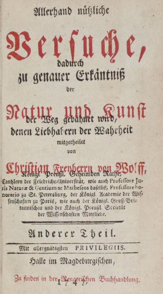 Große Abbildung Nr.1: 129-1498 Wolff,C.v.: (Verschiedene Gebiete - Varia)