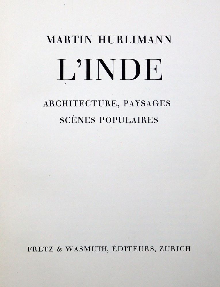 Große Abbildung Nr.1: 129-1534 Hürlimann,M.: (Asien, Indien)