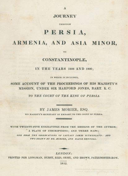 Große Abbildung Nr.1: 129-1538 Morier,J.: (Asien)
