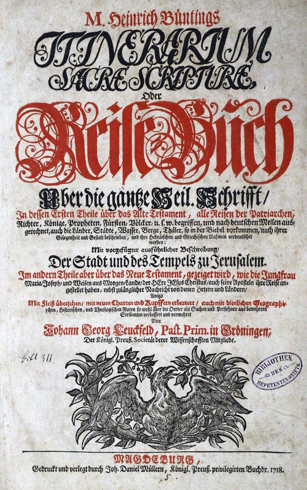 Große Abbildung Nr.1: 129-1540 Bünting,H.: (Asien, Palästina)