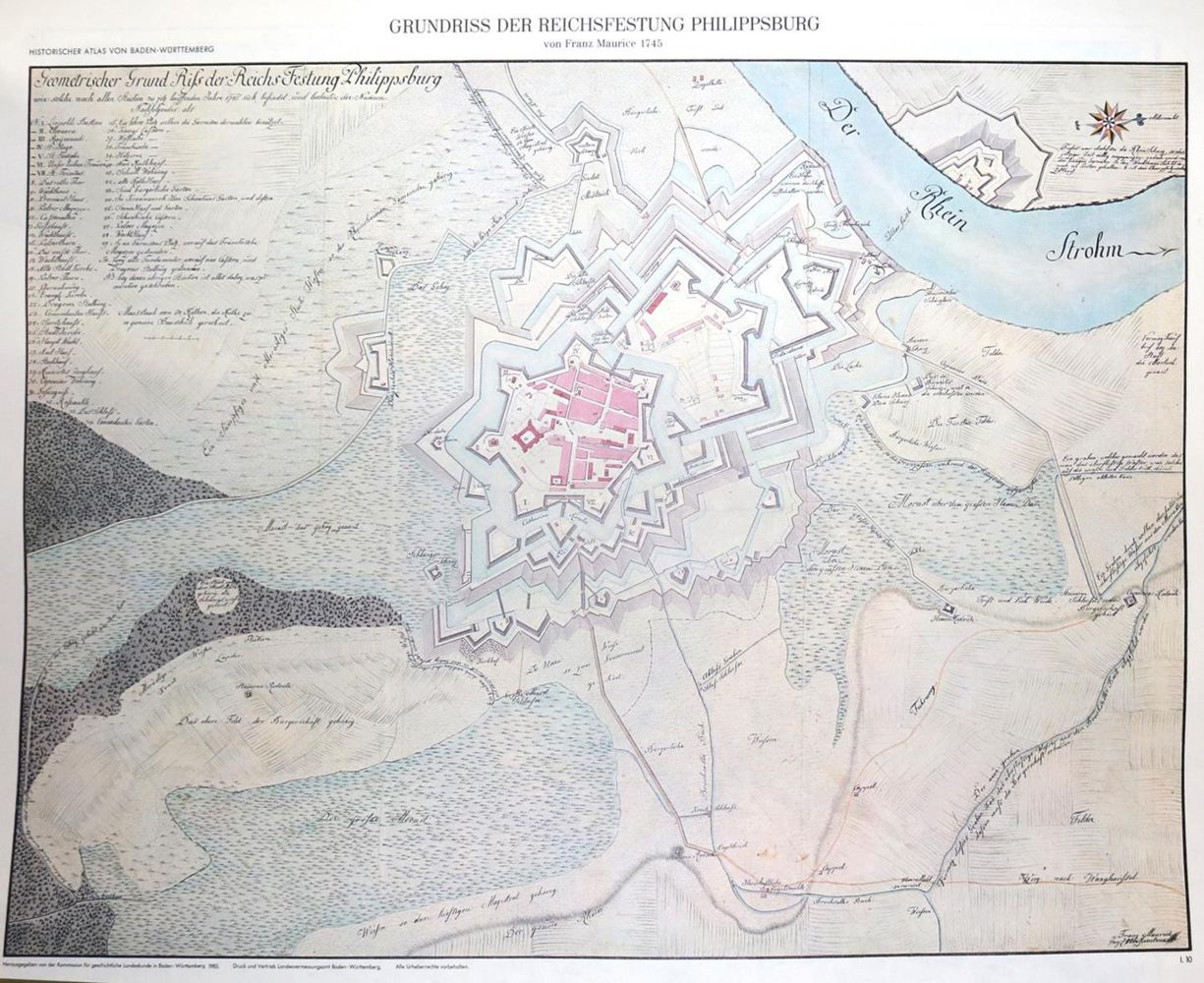 Große Abbildung Nr.1: 129-1553 Historischer Atlas: (Deutschland, Baden-Württemberg)