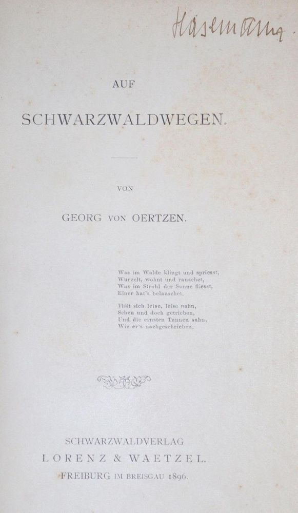 Große Abbildung Nr.1: 129-1554 Oertzen,G.v.: (Deutschland, Baden-Württemberg)
