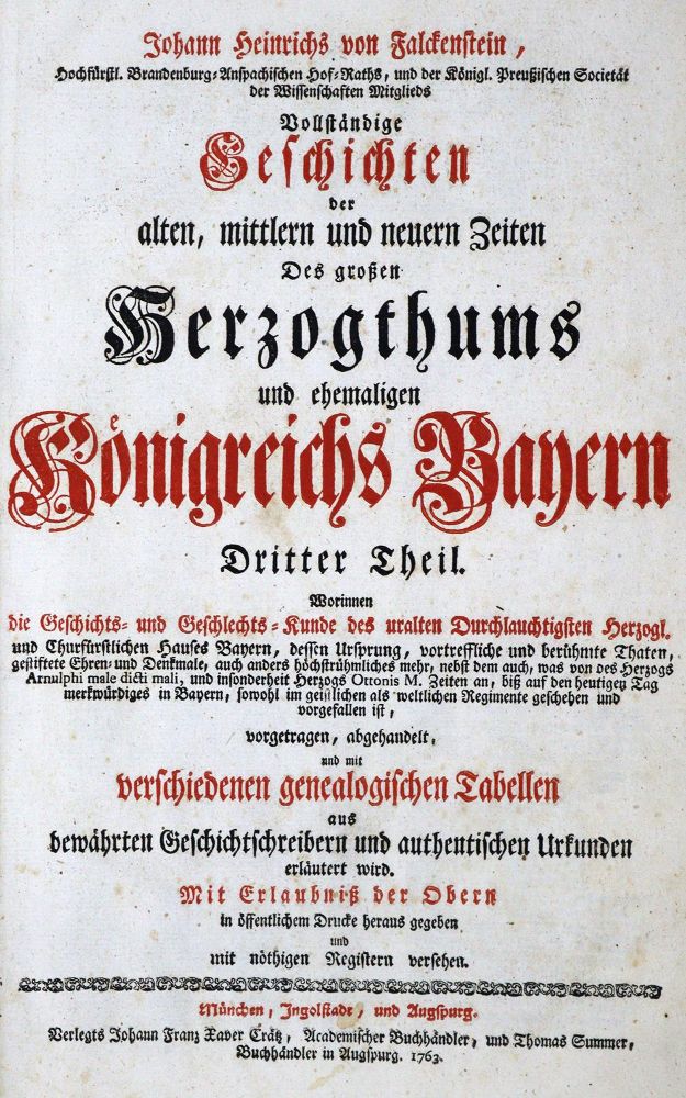 Große Abbildung Nr.1: 129-1558 Falckenstein,J.H.v.: (Deutschland, Bayern)