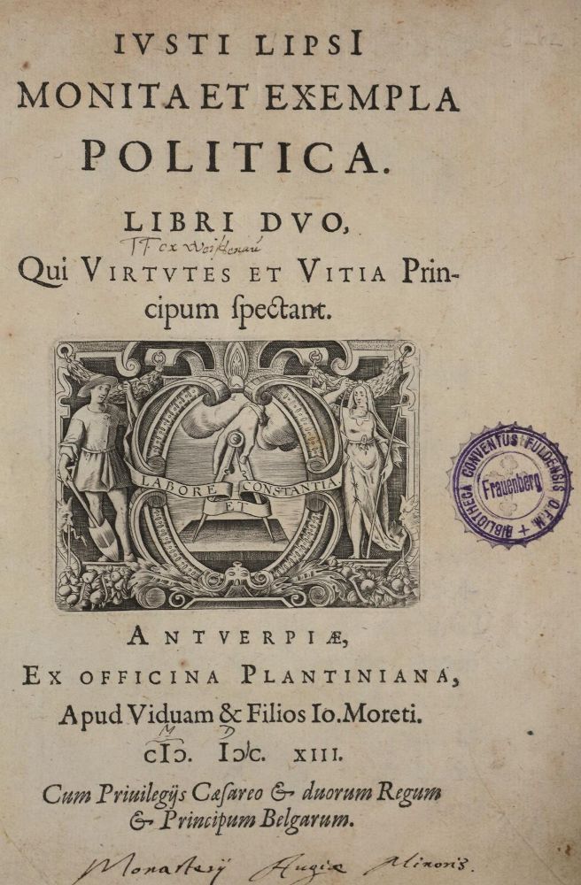 Große Abbildung Nr.1: 129-156 Lipsius,J.: (Alte Drucke, Handschriften und Theologie)