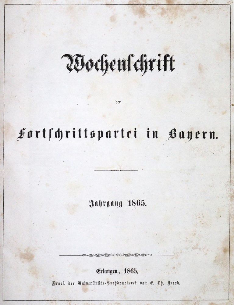 Große Abbildung Nr.1: 129-1561 Wochenschrift: (Deutschland, Bayern)