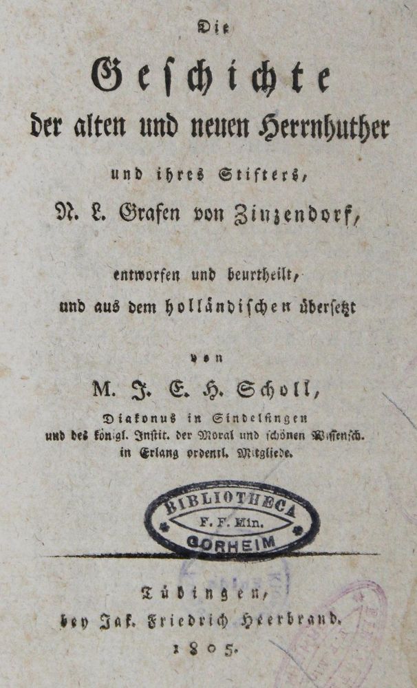 Große Abbildung Nr.1: 129-1584 Scholl,J.E.H.: (Deutschland, Herrnhuter)