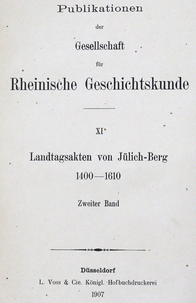 Große Abbildung Nr.1: 129-1585 Below,G.v.: (Deutschland, Jülich)