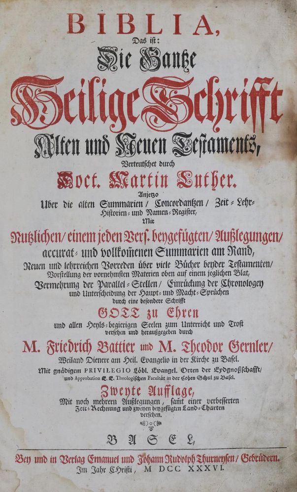 Große Abbildung Nr.1: 129-16 Biblia germanica.: (Bibeln)