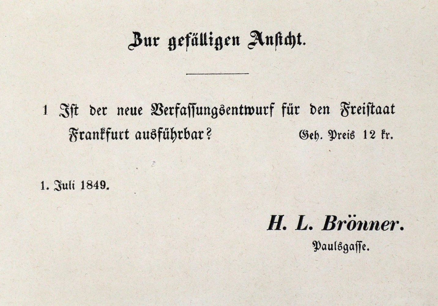 Große Abbildung Nr.3: 129-1629 (Lucae,F.).: (Deutschland, Revolution 1848/49 - Vormärz - Politik)