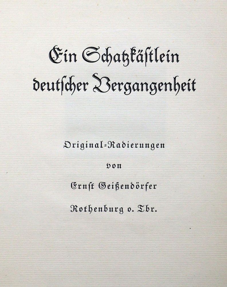 Große Abbildung Nr.2: 129-1640 Geissendörfer,E.: (Deutschland, Rothenburg)