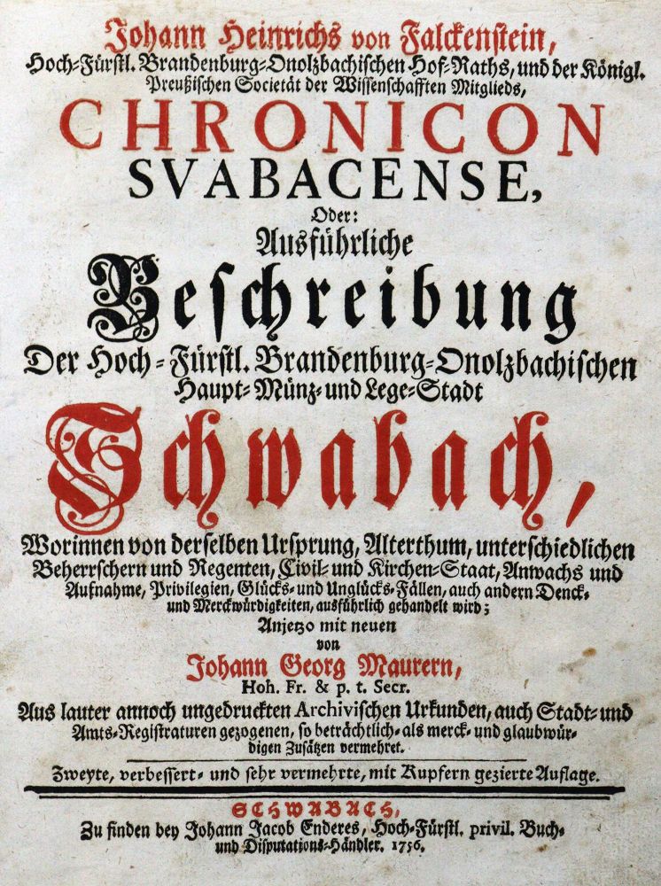 Große Abbildung Nr.1: 129-1648 Falckenstein,J.H.v.: (Deutschland, Schwabach)