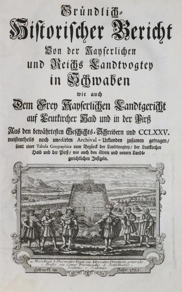 Große Abbildung Nr.1: 129-1649 (Wegelin,J.R.).: (Deutschland, Schwaben)