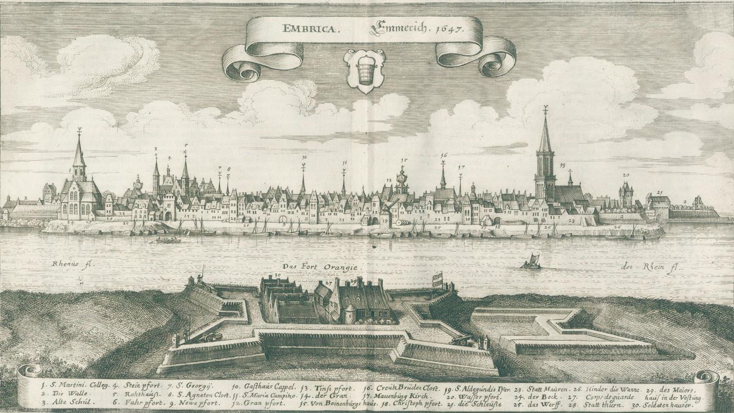 Große Abbildung Nr.1: 129-1664 Zeiller,M.: (Deutschland, Westfalen, Merian)