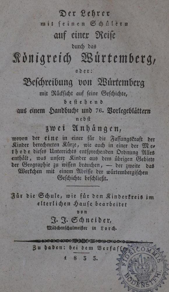 Große Abbildung Nr.1: 129-1681 Schneider,J.J.: (Deutschland, Württemberg)