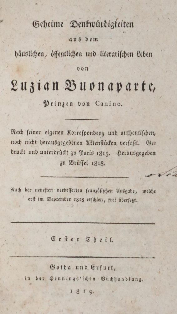 Große Abbildung Nr.1: 129-1693 Buonaparte,L.de.: (Frankreich, Napoleon)