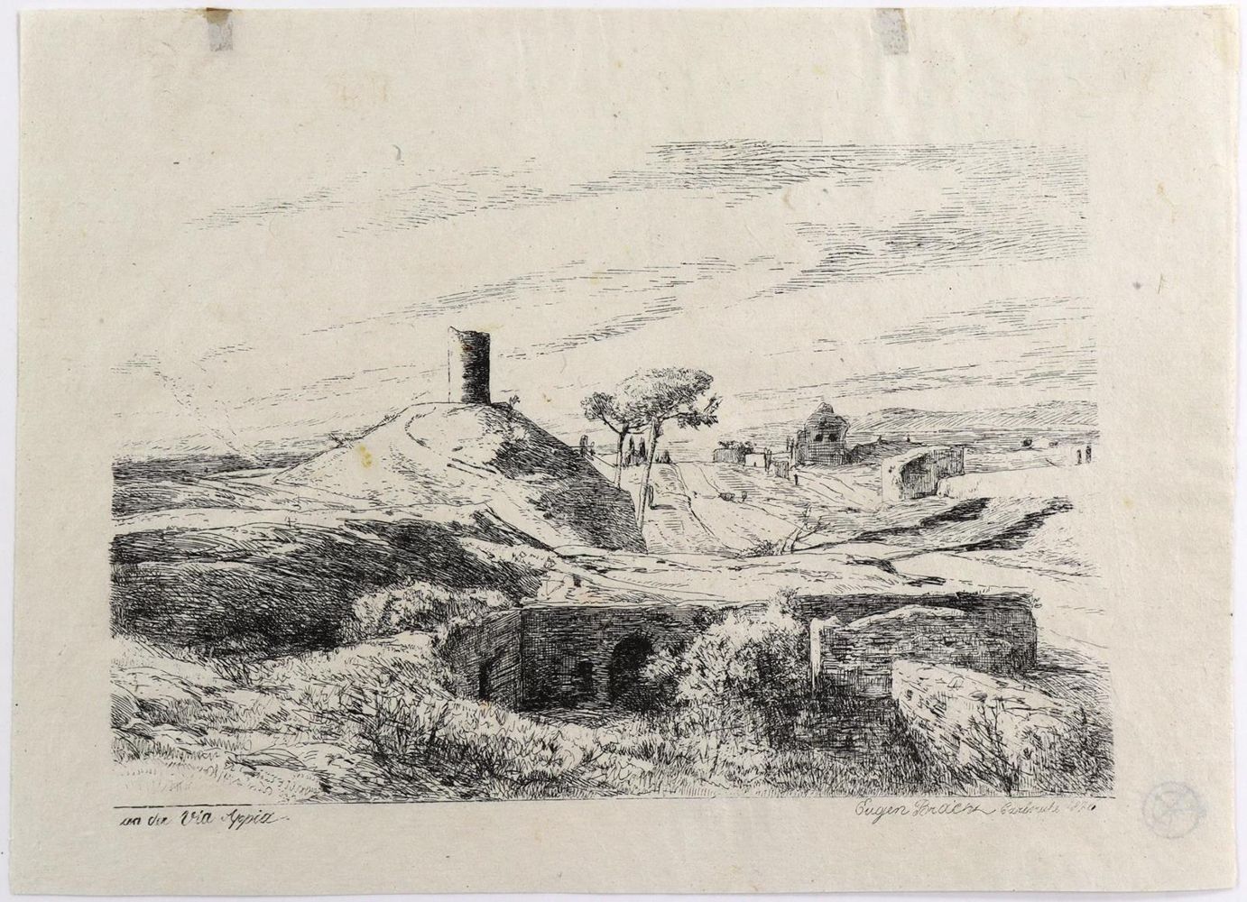 Große Abbildung Nr.1: 129-1718 Bracht, Eugen: (Italien, Via Appia)