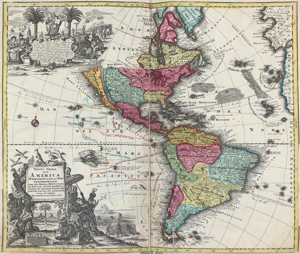 Große Abbildung Nr.2: 129-1747 Atlas.: (Verschiedene Länder - Geschichte, Atlanten)