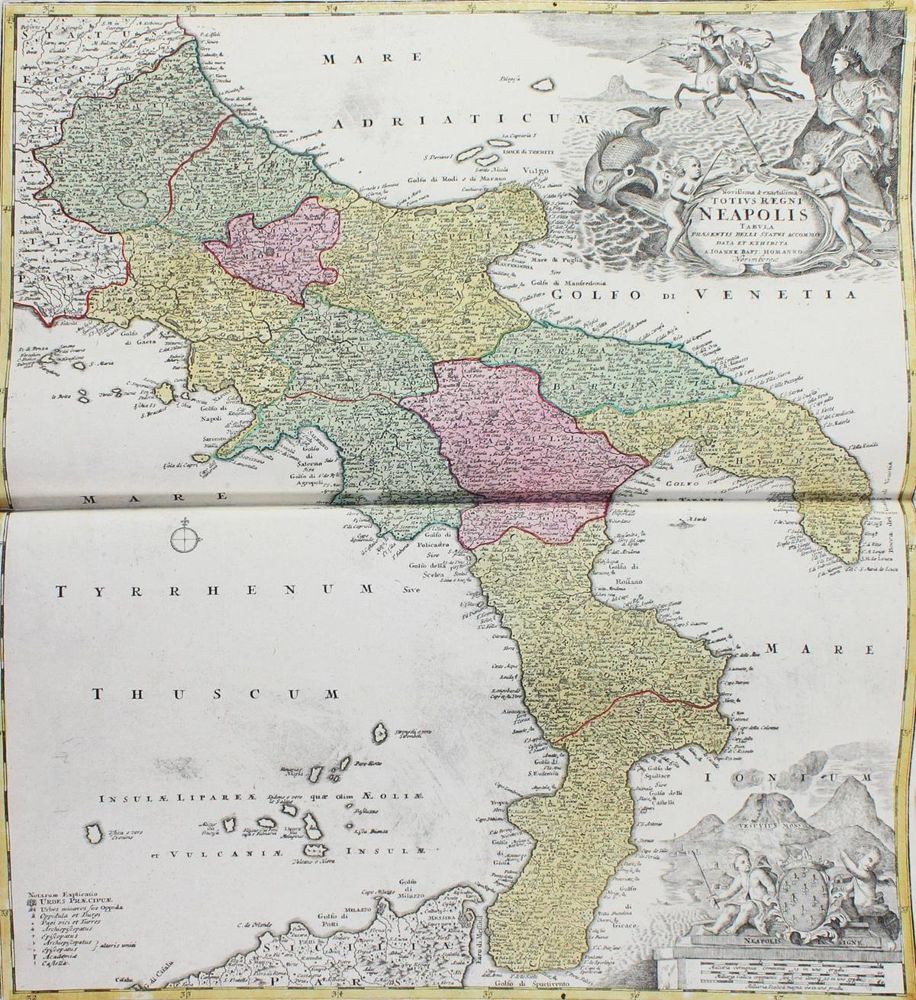 Große Abbildung Nr.2: 129-1752 Homann,J.B.: (Verschiedene Länder - Geschichte, Atlanten)