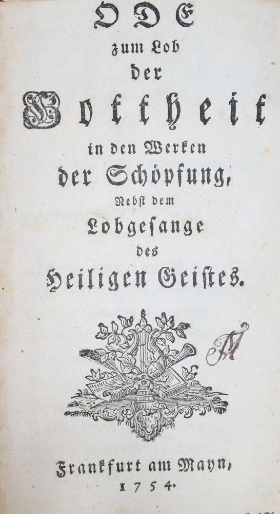 Große Abbildung Nr.1: 129-176 Ode: (Alte Drucke, Handschriften und Theologie)