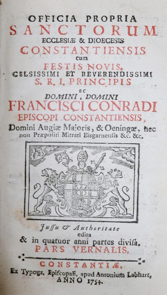 Große Abbildung Nr.1: 129-177 Officia Propria Sanctorum: (Alte Drucke, Handschriften und Theologie)