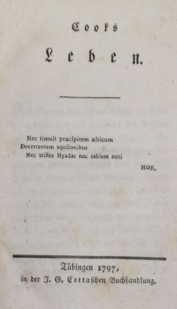 Große Abbildung Nr.1: 129-1774 (Zahn,C.J.).: (Verschiedene Länder - Geschichte, Cook)