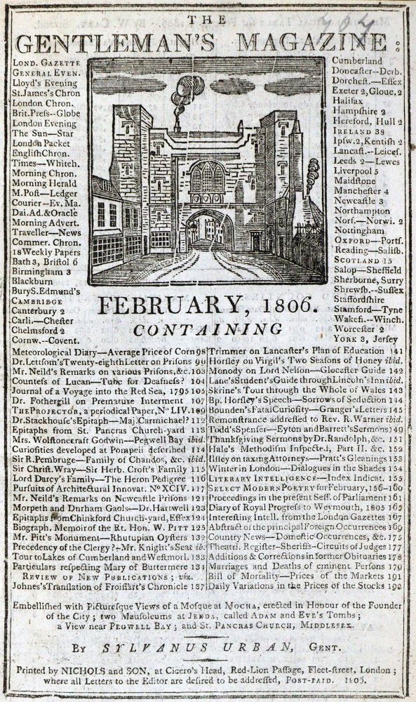 Große Abbildung Nr.1: 129-1832 Gentleman's Magazine, The,: (Verschiedene Länder - Geschichte)
