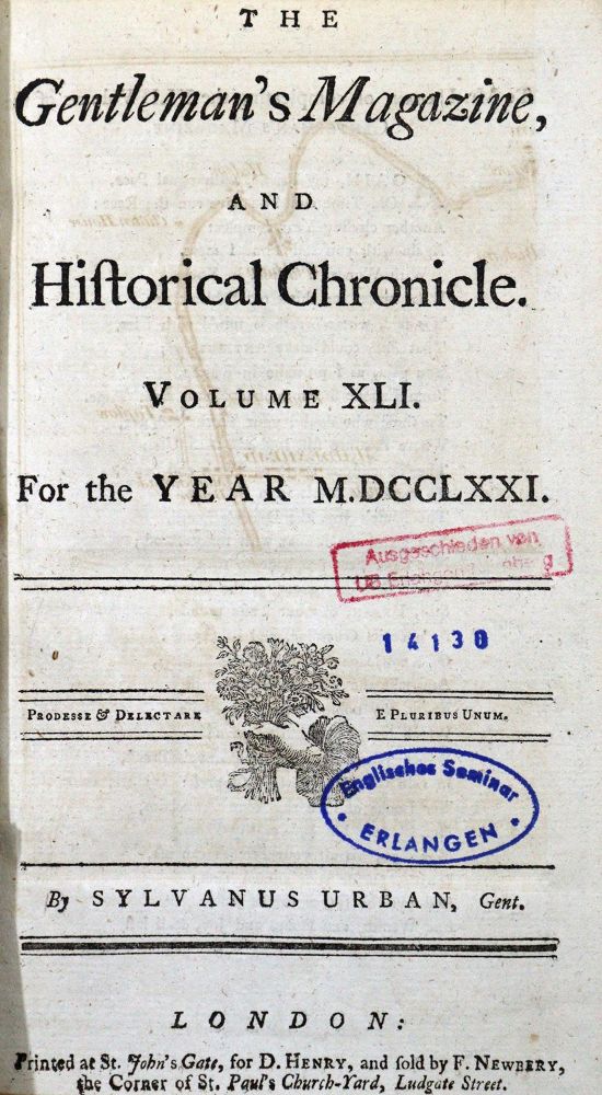 Große Abbildung Nr.2: 129-1836 Gentleman's Magazine, The,: (Verschiedene Länder - Geschichte)