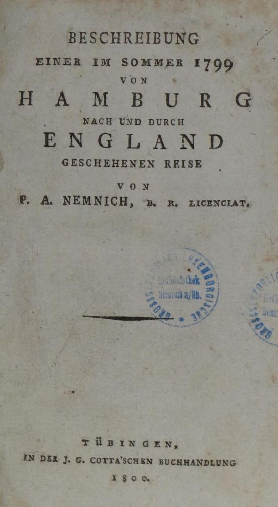 Große Abbildung Nr.1: 129-1856 Nemnich,P.A.: (Verschiedene Länder - Geschichte, Grossbritannien)