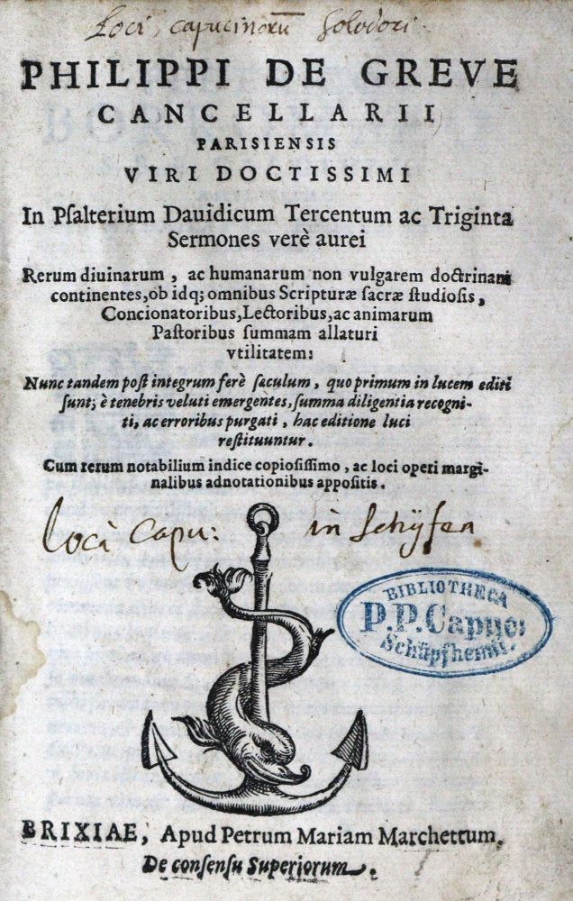 Große Abbildung Nr.1: 129-187 Philippus Cancellarius.: (Alte Drucke, Handschriften und Theologie)