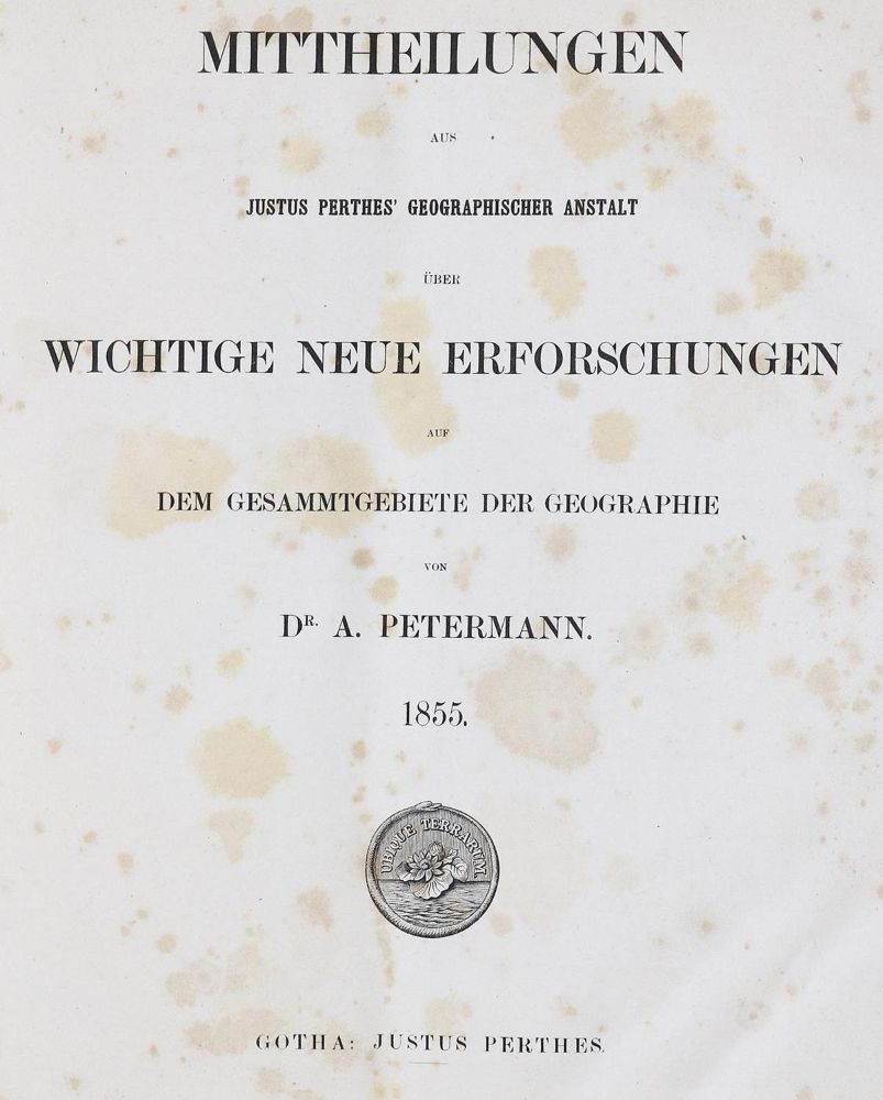 Große Abbildung Nr.1: 129-1885 Petermann,A.: (Verschiedene Länder - Geschichte)