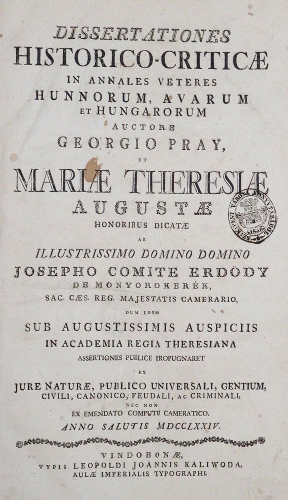 Große Abbildung Nr.1: 129-1887 Pray,G.: (Verschiedene Länder - Geschichte)