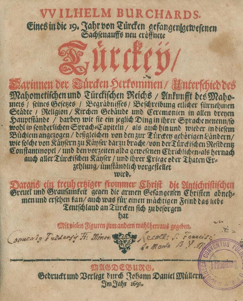 Große Abbildung Nr.2: 129-1907 Burchard,W.: (Verschiedene Länder - Geschichte, Türkei)