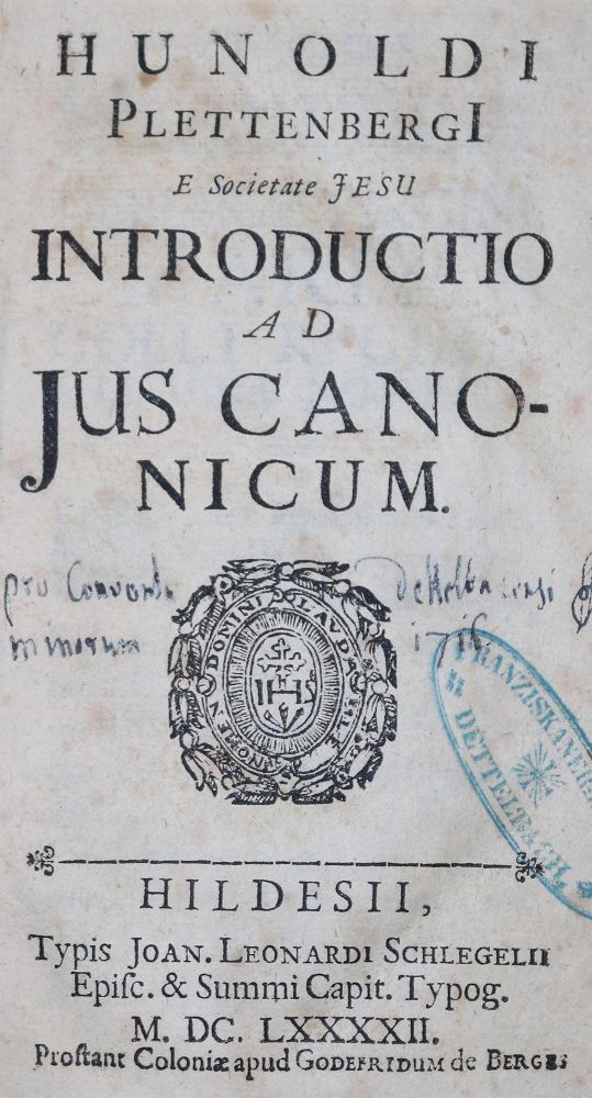Große Abbildung Nr.1: 129-191 Plettenberg,H.: (Alte Drucke, Handschriften und Theologie)