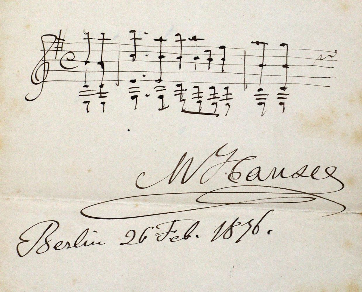 Große Abbildung Nr.4: 129-1927 Hofmann, Heinrich,: (Autographen)