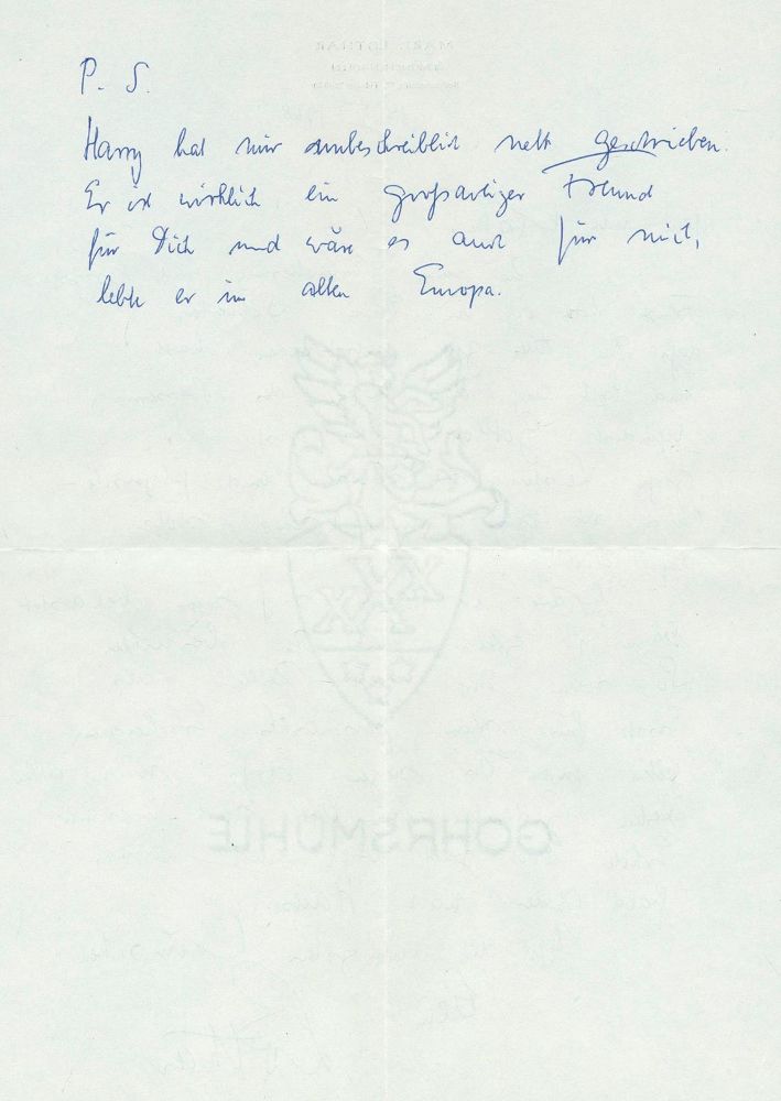 Große Abbildung Nr.2: 129-1933 Lothar, Mark,: (Autographen)