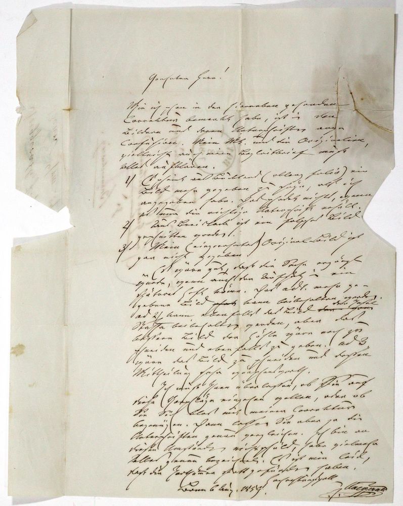 Große Abbildung Nr.1: 129-1936 Nöggerath, Johann Jacob,: (Autographen)
