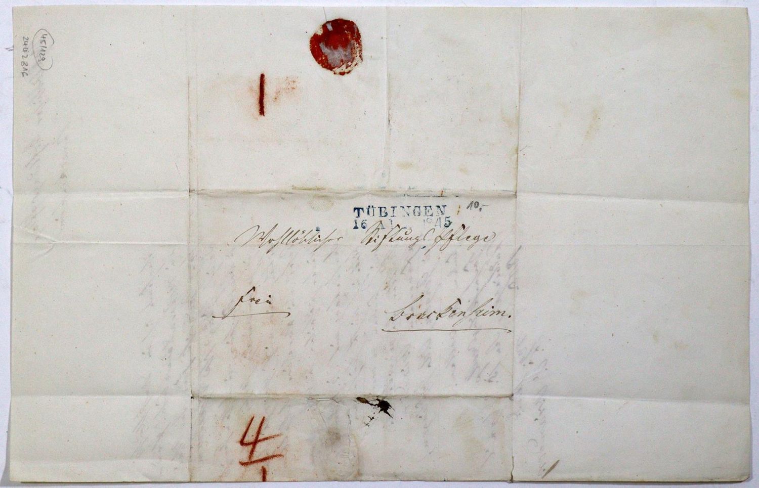 Große Abbildung Nr.2: 129-1937 Osiander, Friedrich Otto,: (Autographen)