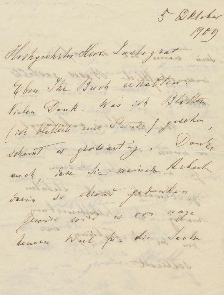 Große Abbildung Nr.1: 129-1942 Suttner, Bertha von: (Autographen)