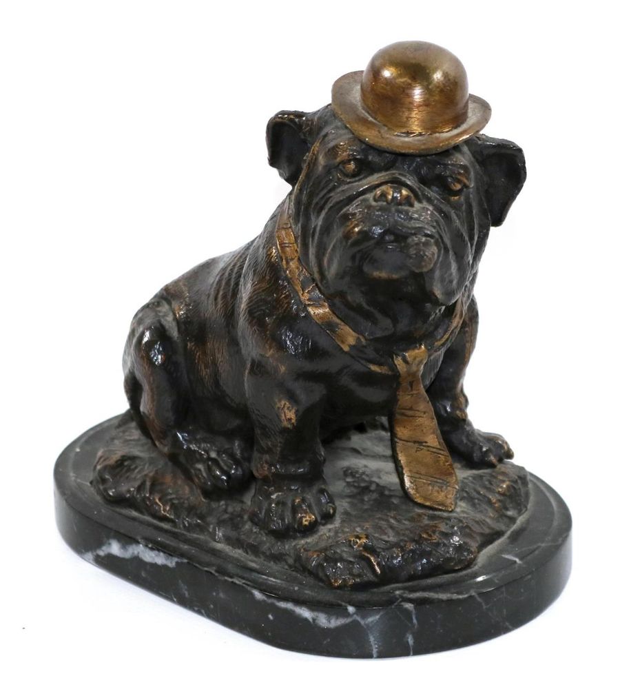 Große Abbildung Nr.1: 129-2018 Englische Bulldogge Winston.: (Varia, Skulpturen - Plastiken)