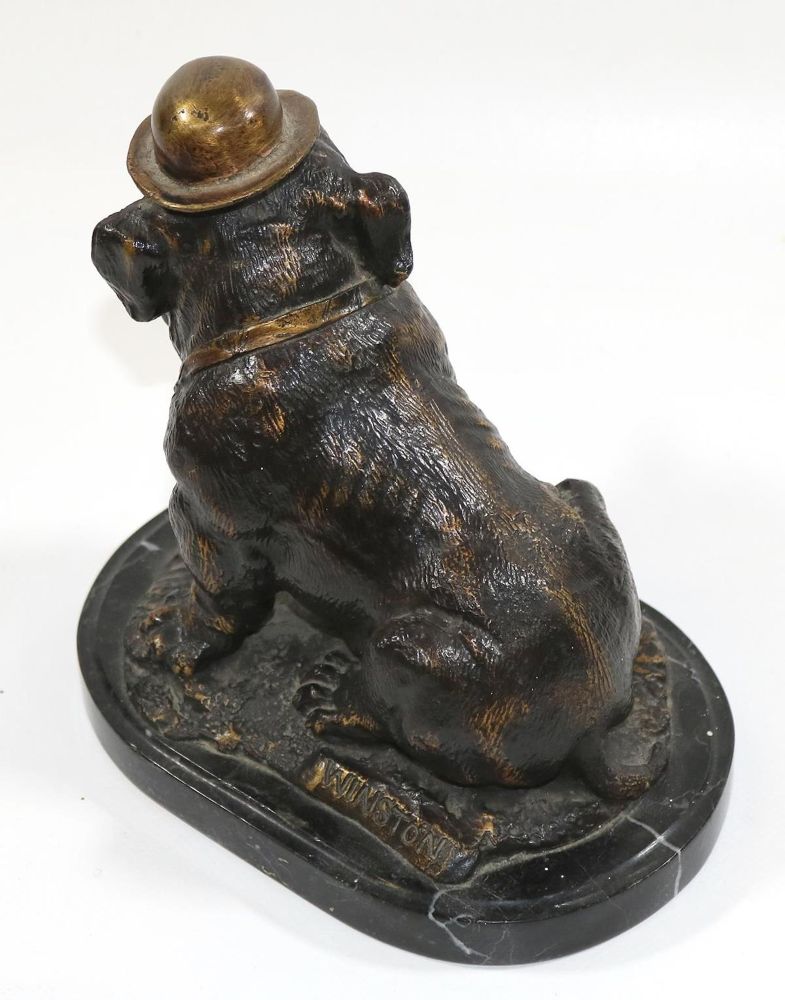 Große Abbildung Nr.3: 129-2018 Englische Bulldogge Winston.: (Varia, Skulpturen - Plastiken)