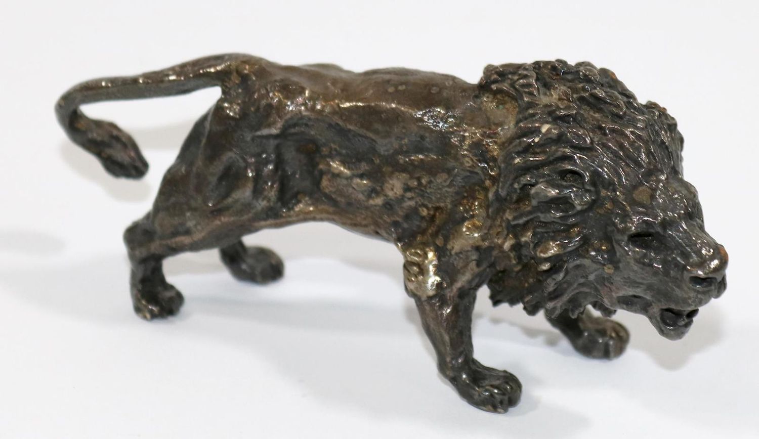 Große Abbildung Nr.1: 129-2023 Löwe Bronze: (Varia, Skulpturen - Plastiken)